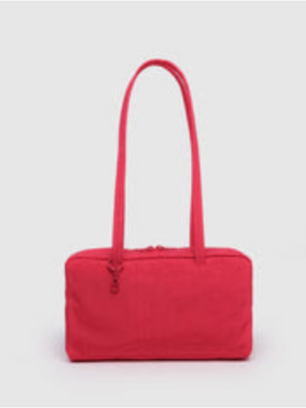Baggy Nylon Bowler Bag in Candy Apple